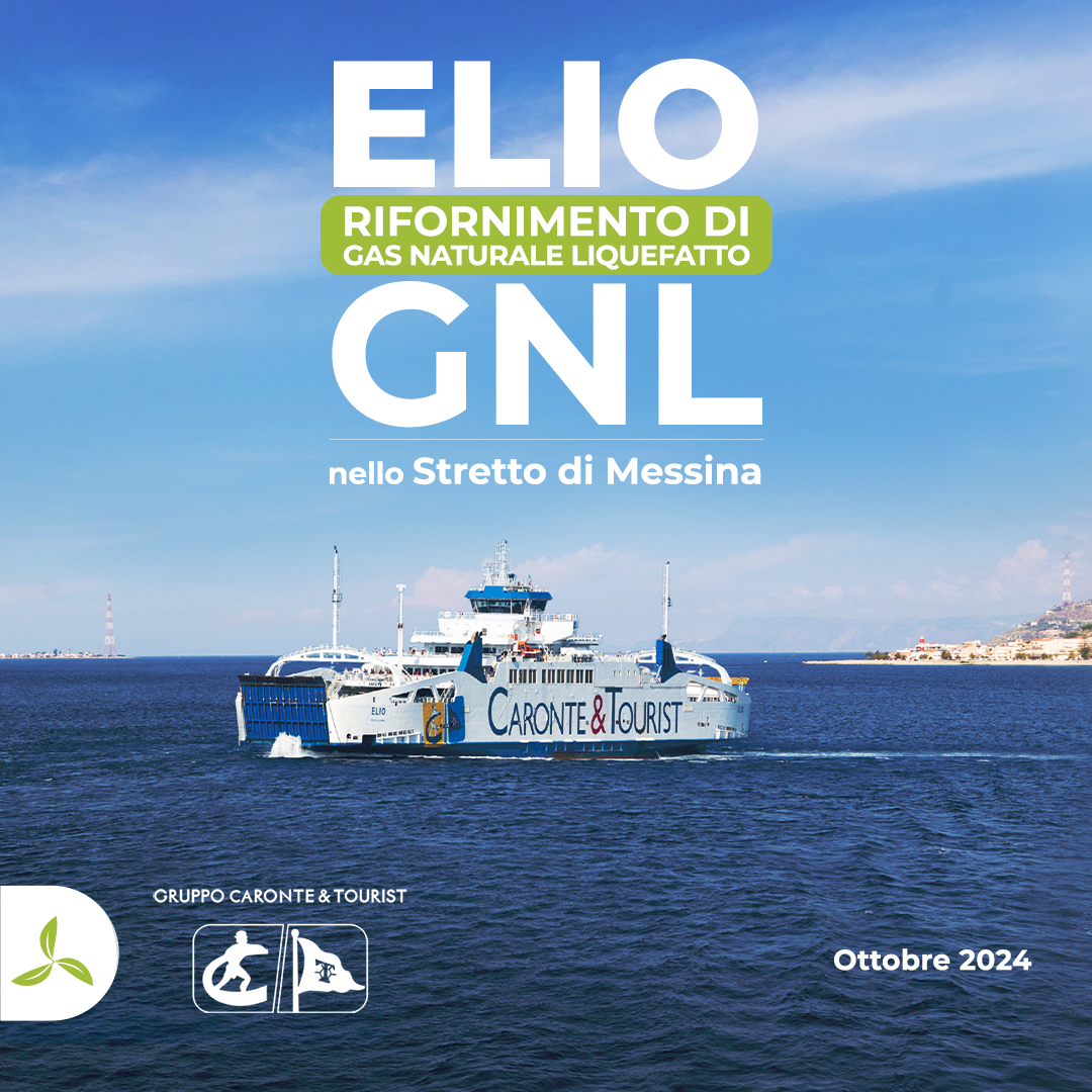 Primo bunker LNG Elio nello Stretto di Messina